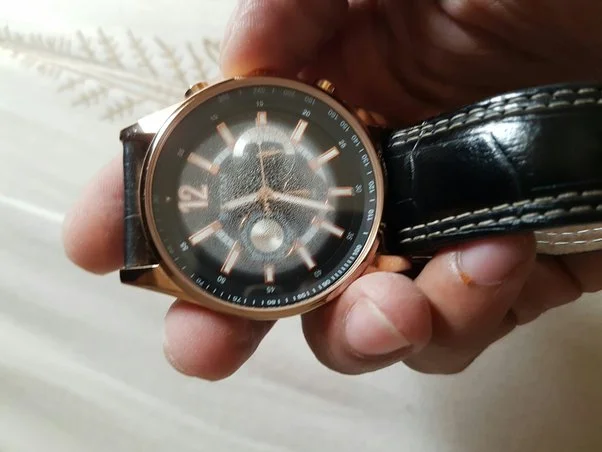 Water aan binnenkant horloge