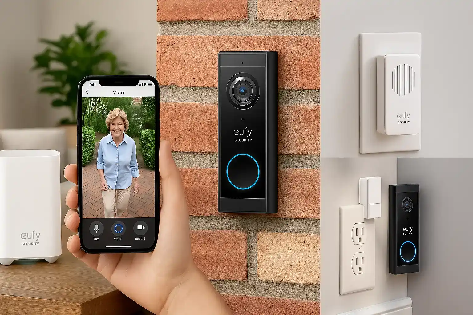 Eufy Video Doorbell Battery Set + Chime