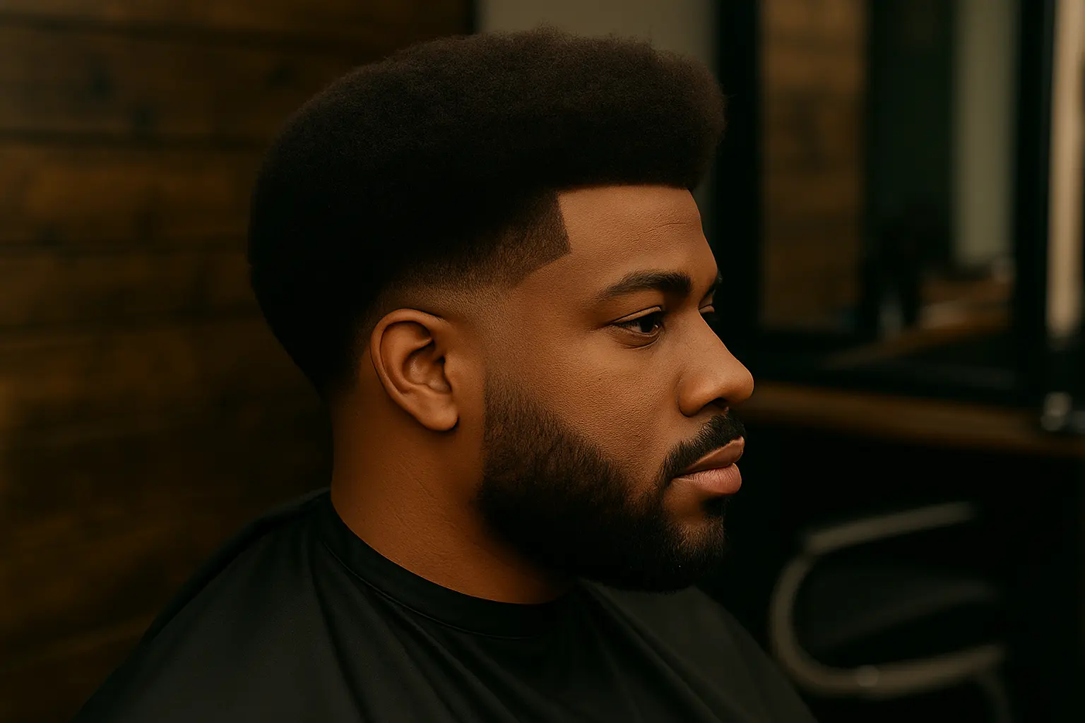 Afro taper fade