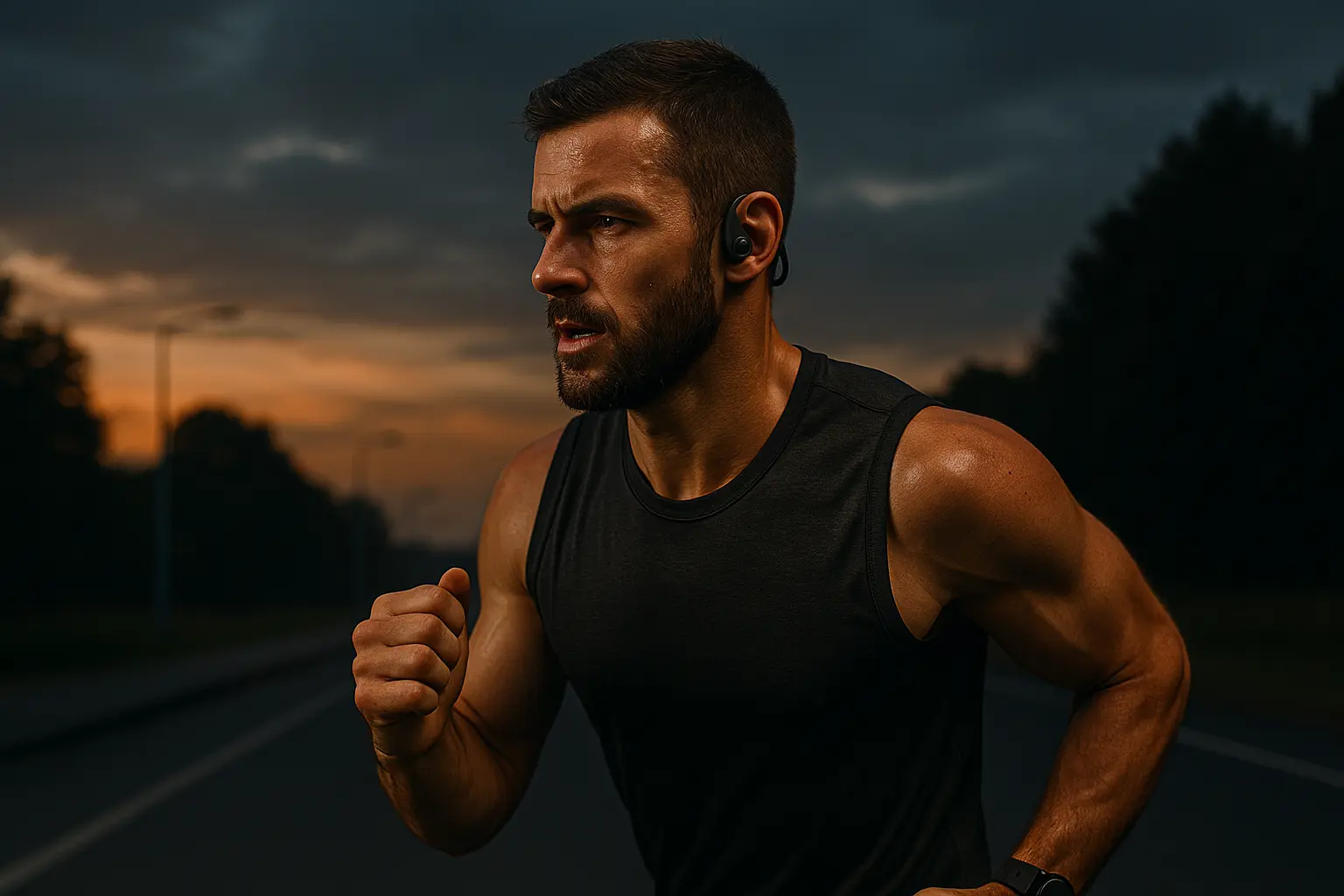 Koptelefoon met hardlopen