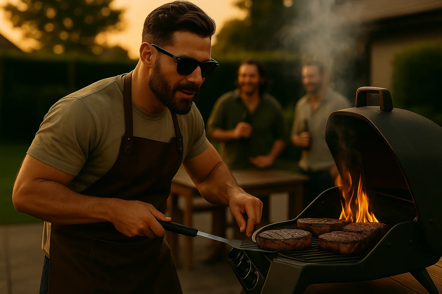 Man bij de beste bbq