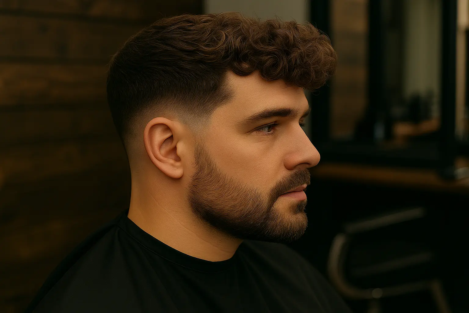 Mid taper fade