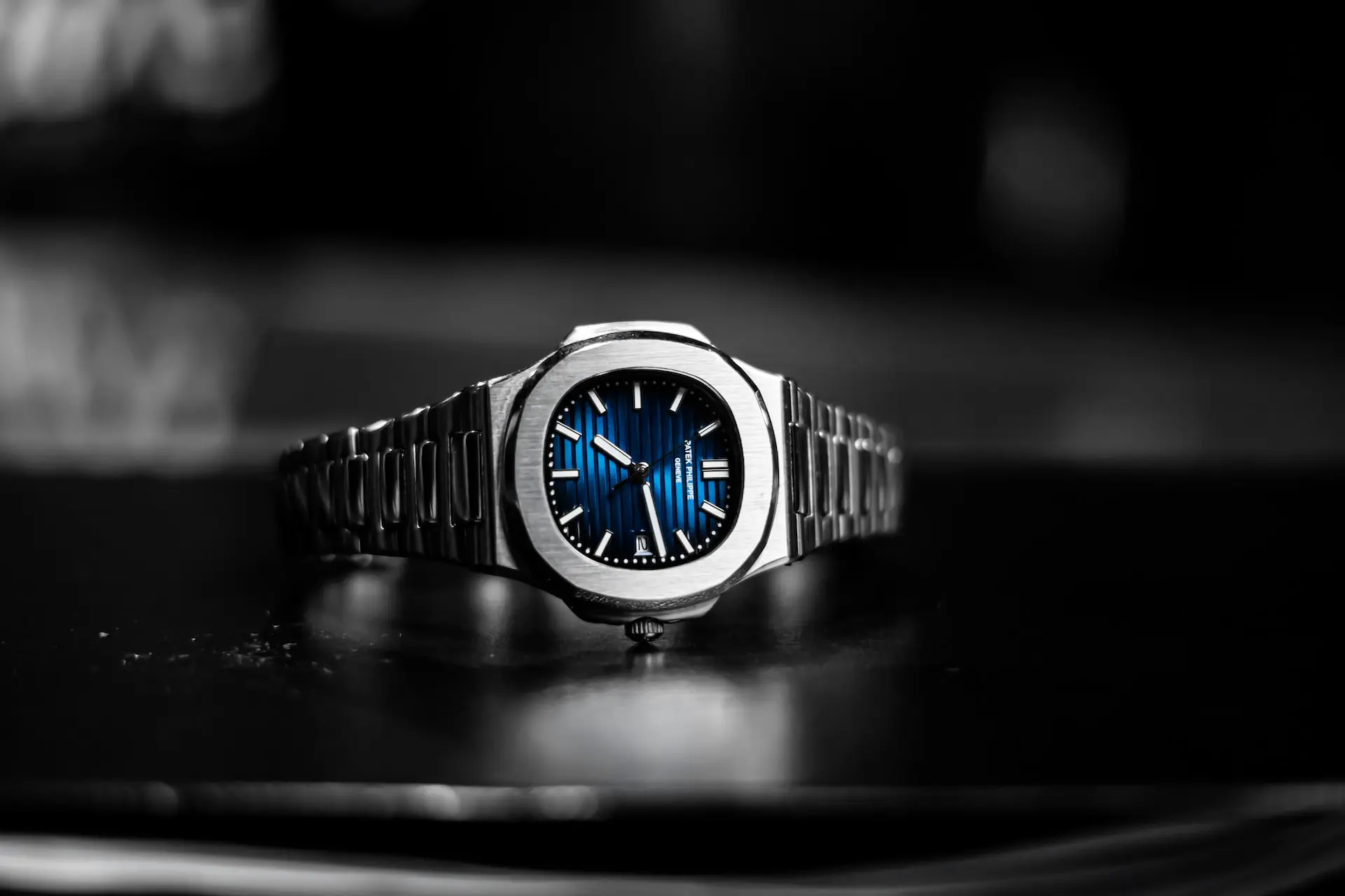 patek Phillipe blauwe wijzerplaat