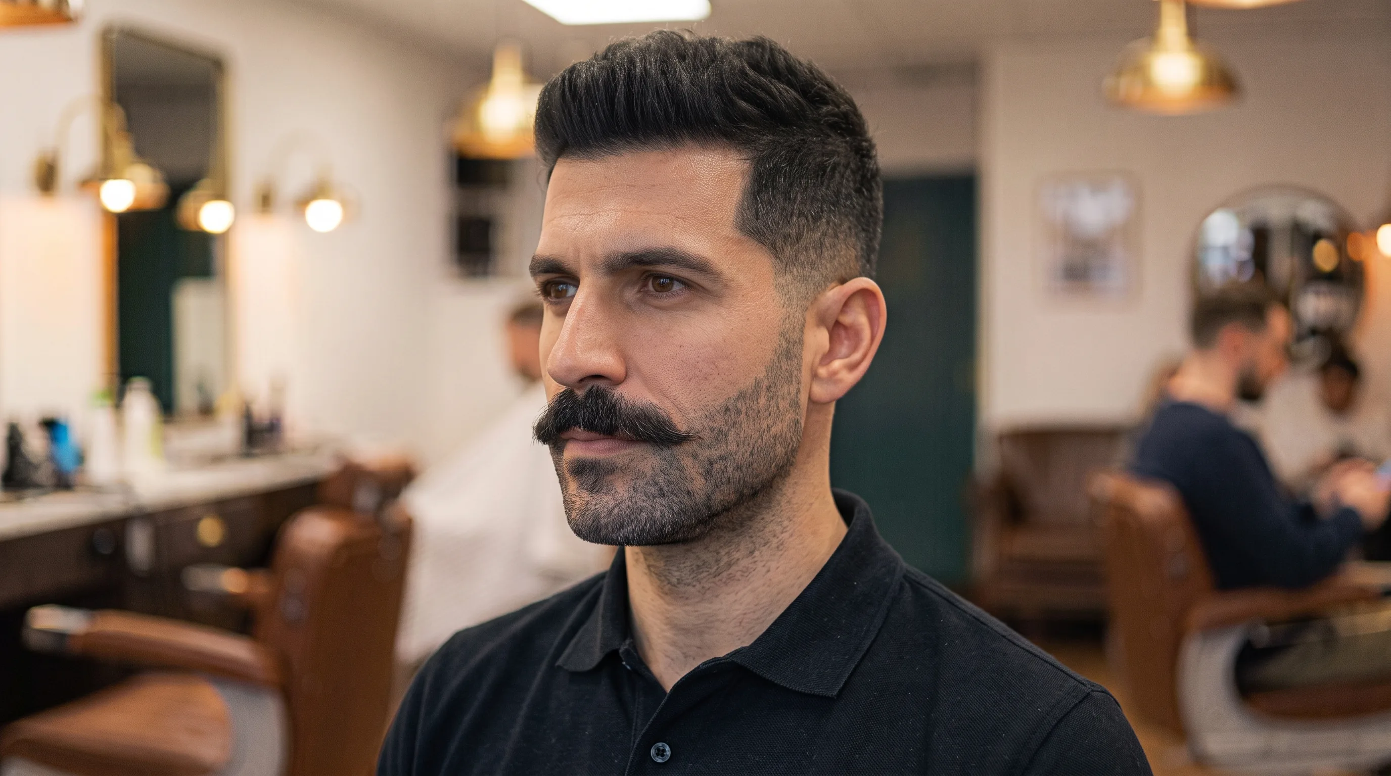 Man met beardstache