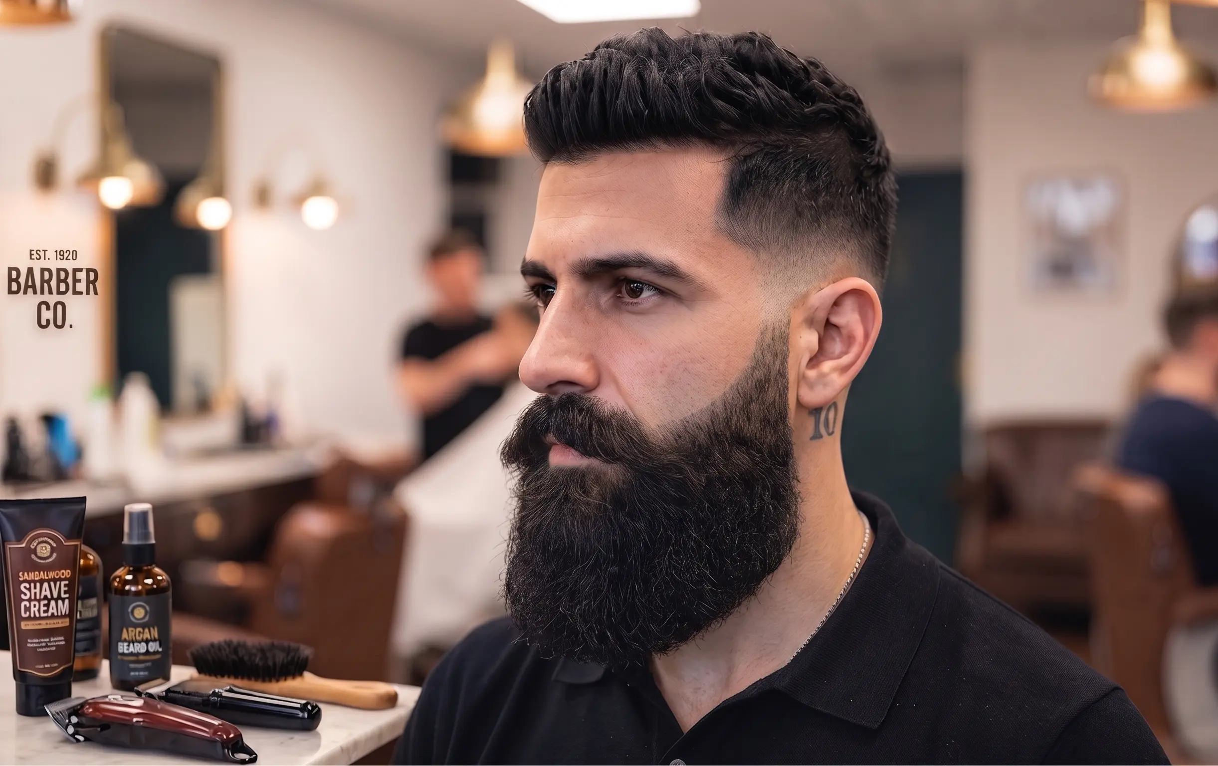 Man met garibaldi baard
